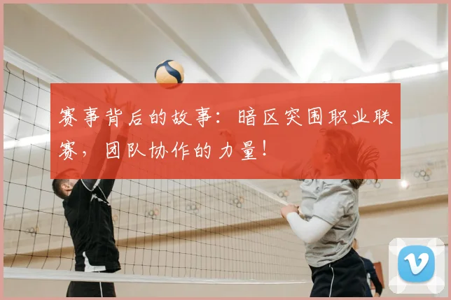 赛事背后的故事:暗区突围职业联赛,团队协作的力量!